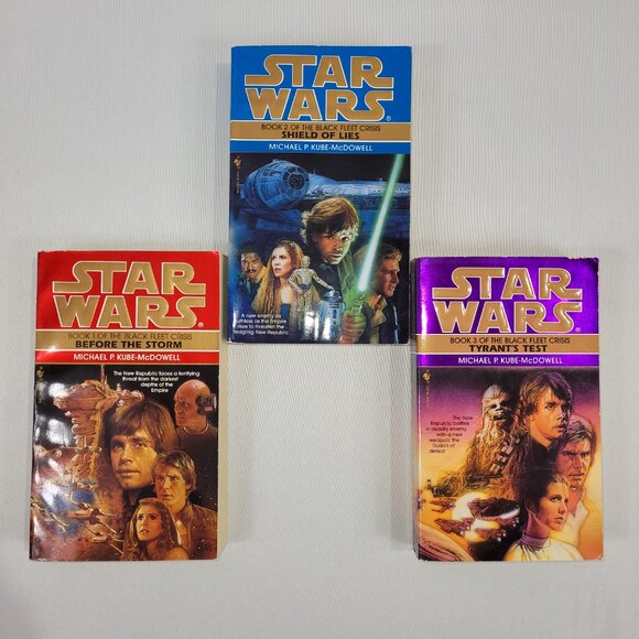 Star Wars The Black Fleet Crisis Trilogy Books 1-3 Paperback Softcover Book Set - Picture 2 of 2